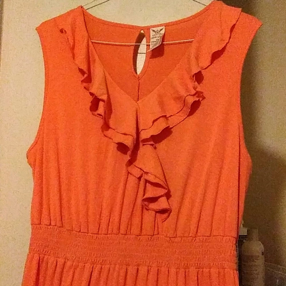 - Orange Long Dress